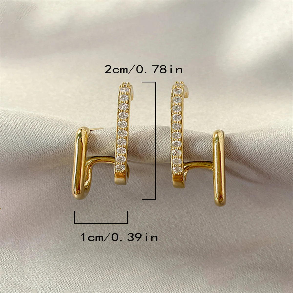 Rinhoo Geometric Stud Earrings