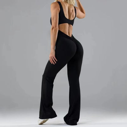 Fitness Backless Jumpsuits