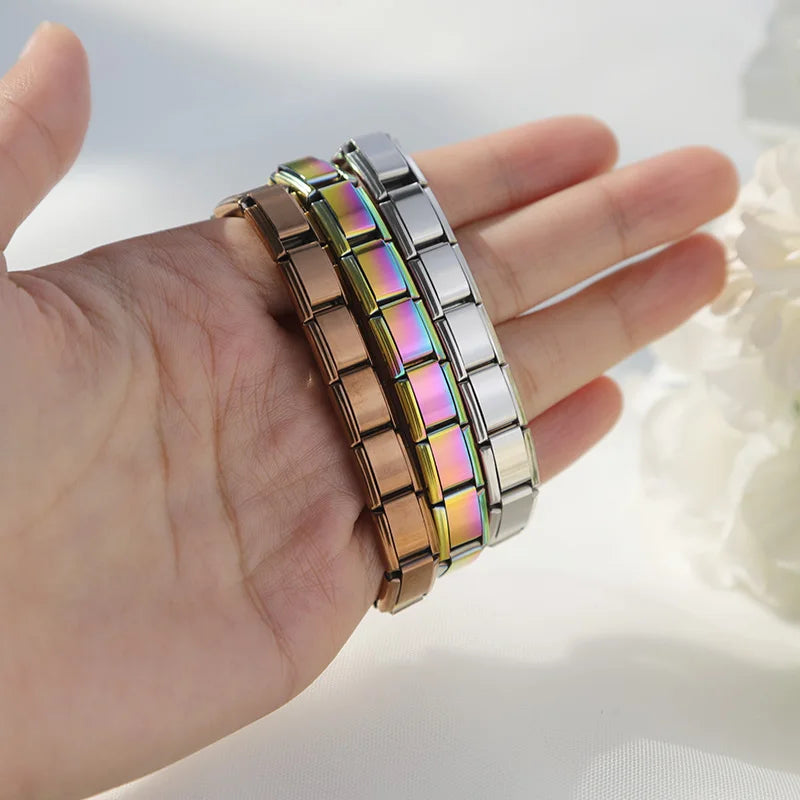 Hapiship Unisex Geometric Hologram Bracelet