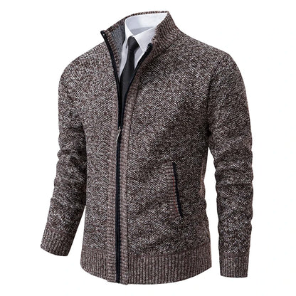 Men's Casual Fleece Sweater Coat