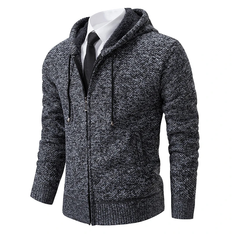 Men's Casual Fleece Sweater Coat