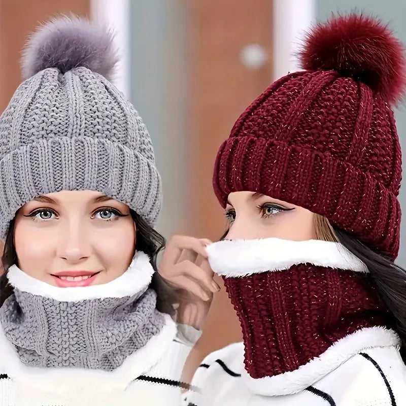 Ensemble Écharpe, Chapeau & Gants pour Femme - Élégance et Confort