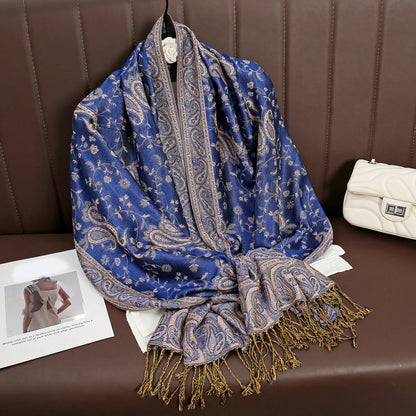 Embroidered Voile Scarf Hijab