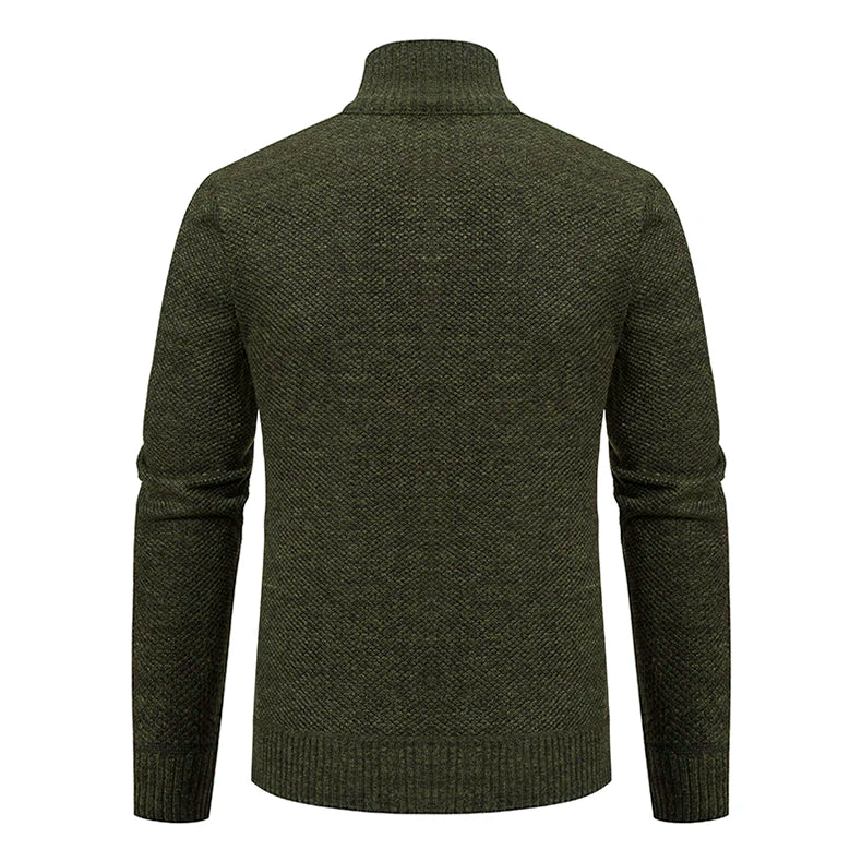 Men's Casual Fleece Sweater Coat