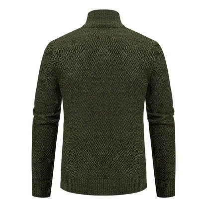 Men's Casual Fleece Sweater Coat