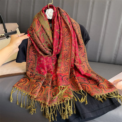 Embroidered Voile Scarf Hijab