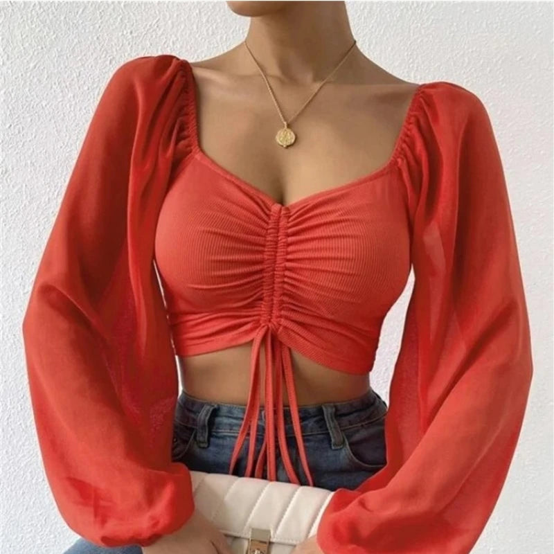Top Rétro Chiffon