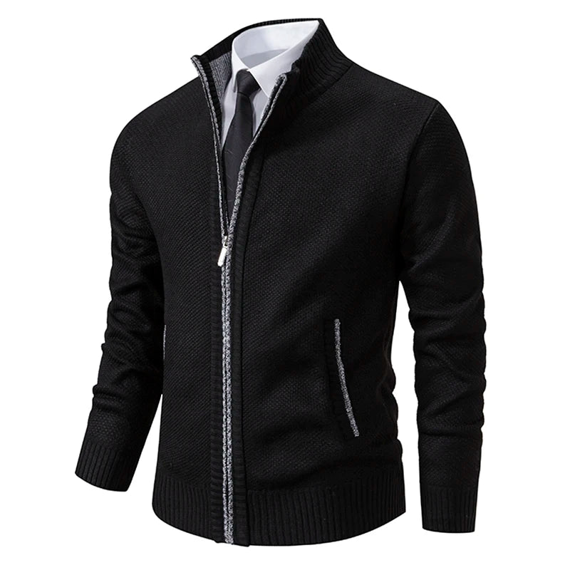 Men's Casual Fleece Sweater Coat