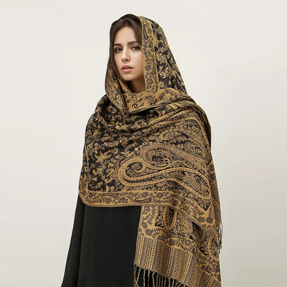 Embroidered Voile Scarf Hijab