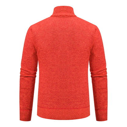 Men's Casual Fleece Sweater Coat