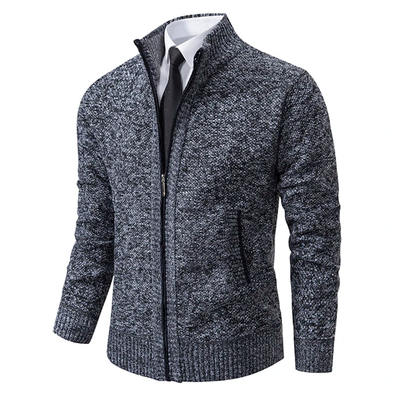 Men's Casual Fleece Sweater Coat