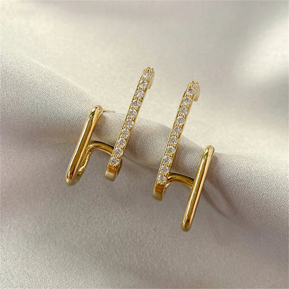 Rinhoo Geometric Stud Earrings