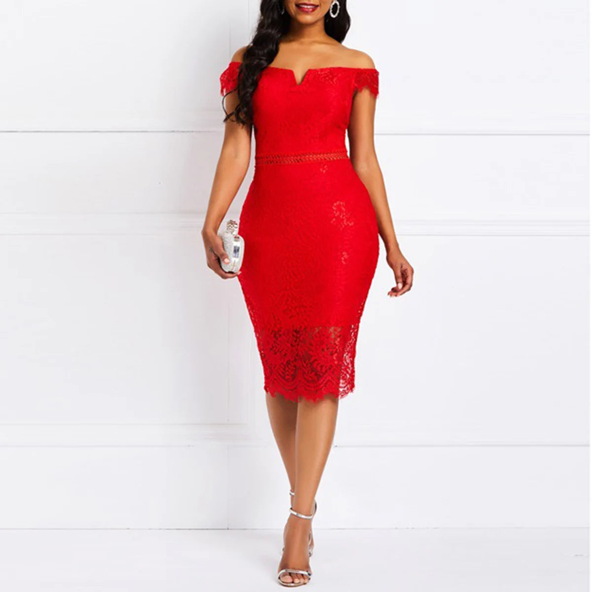 Robe Élégance décontractée en Dentelle