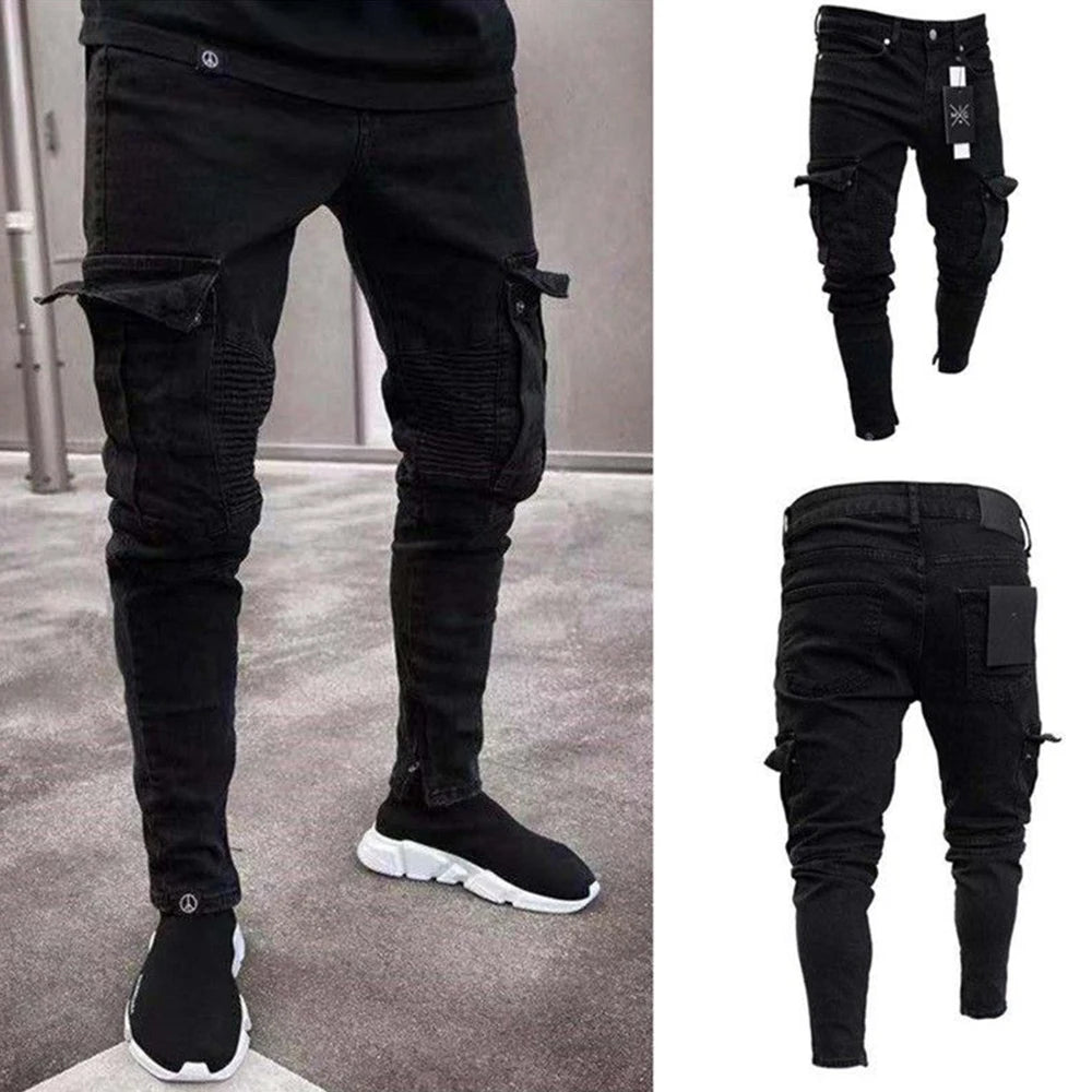 Men's High Street Slim Cargo Jeans