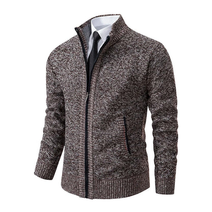 Men's Casual Fleece Sweater Coat