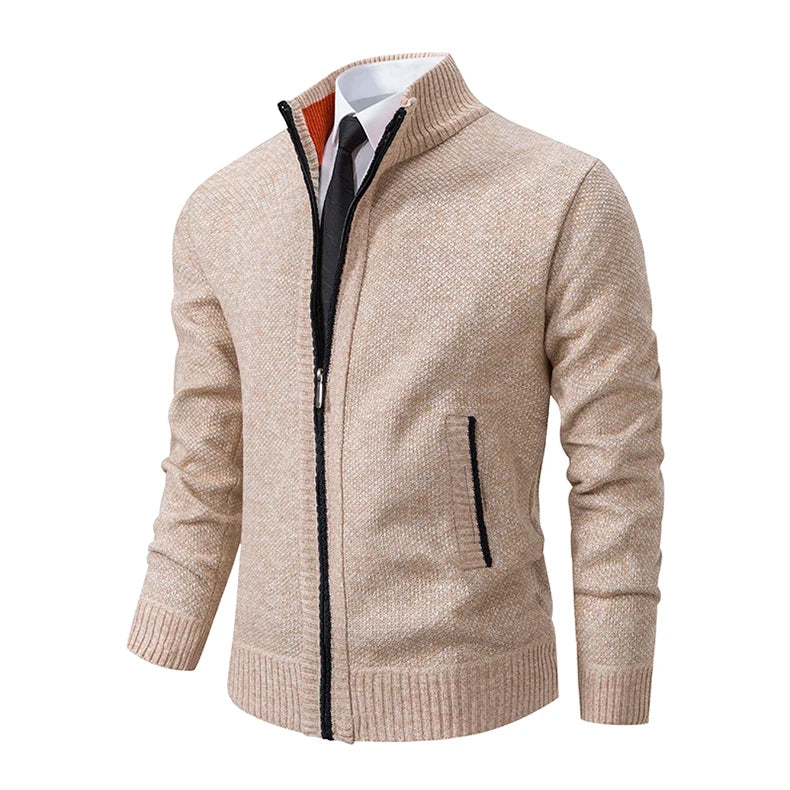 Men's Casual Fleece Sweater Coat