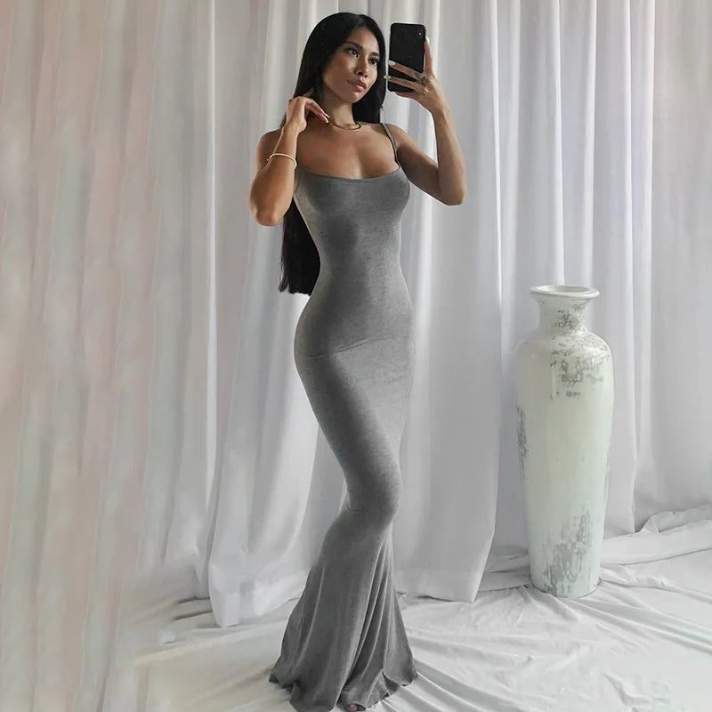 Robe Longue Strapless Y2K A-LINE