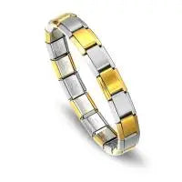 Bracelet Cuff Géométrique en Acier Inoxydable