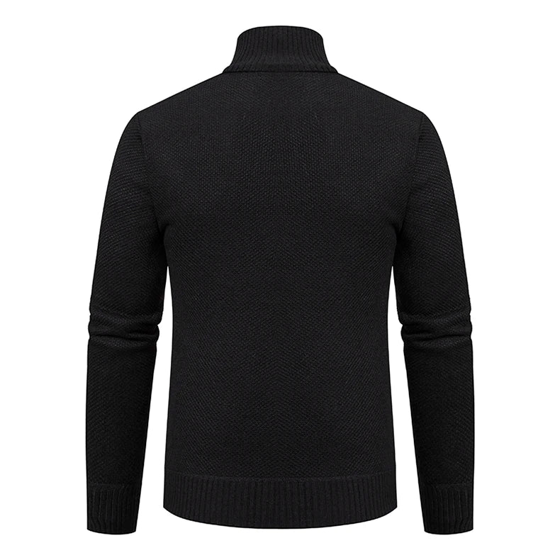 Men's Casual Fleece Sweater Coat