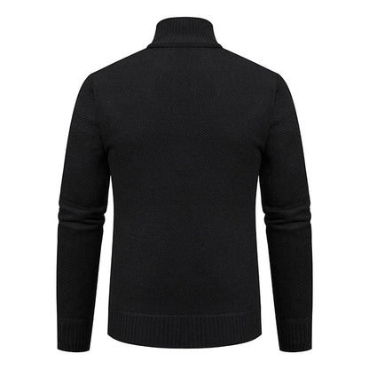 Men's Casual Fleece Sweater Coat