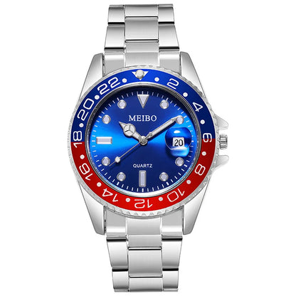 RUNERR Stainless Steel Quartz Wristwatch