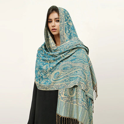 Embroidered Voile Scarf Hijab